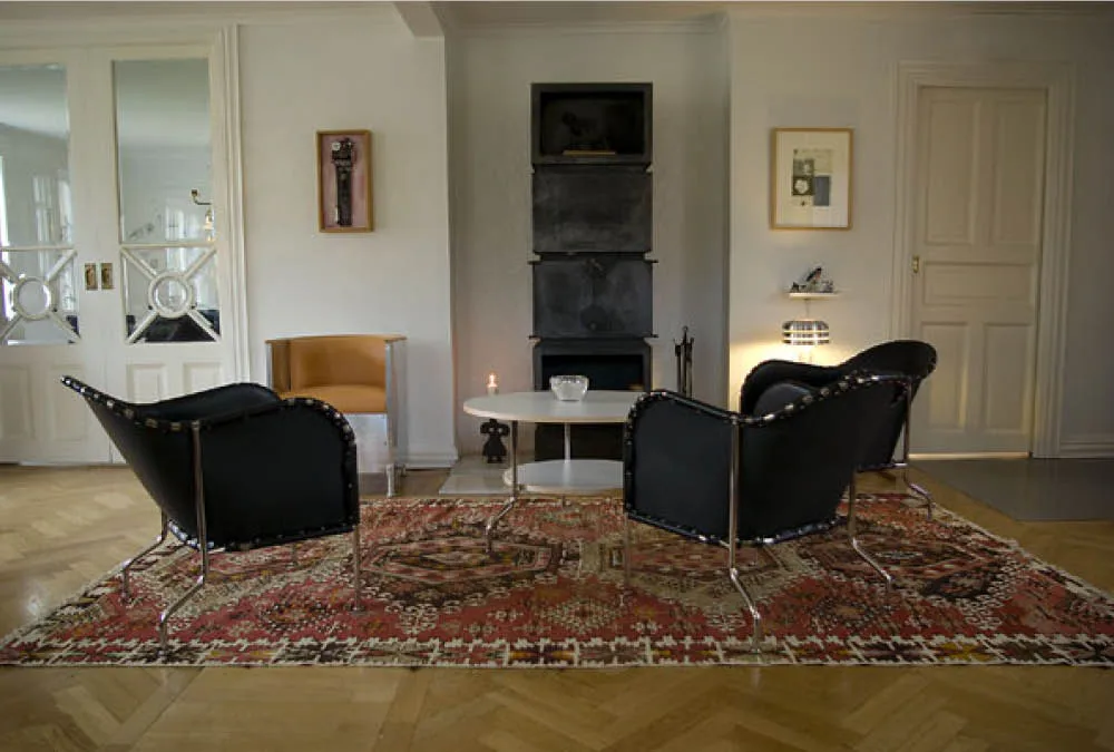 Bruno Sessel, Kernleder schwarz-Chrom Källemo