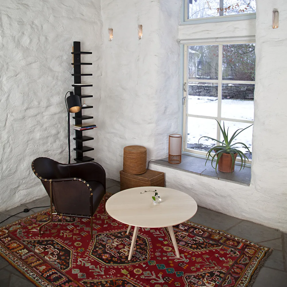 Bruno Sessel, Leder natur-verkupfertes Stativ Källemo