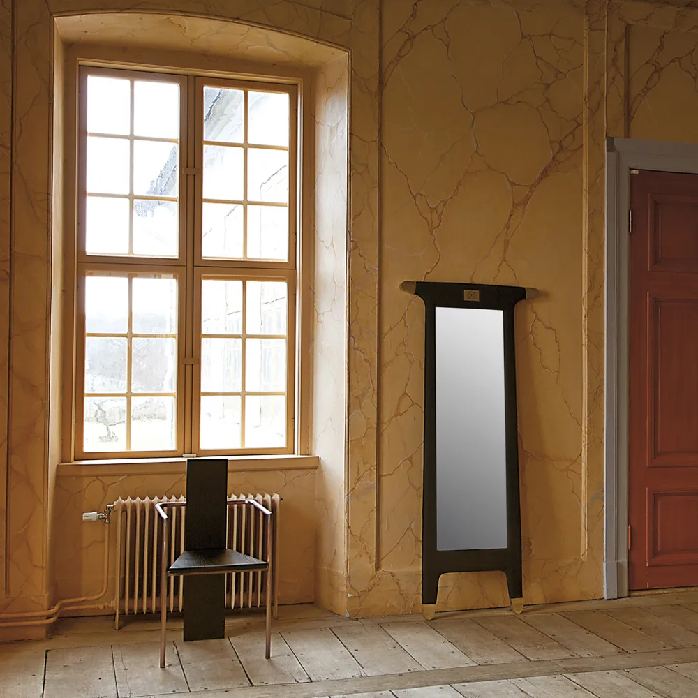 Concrete Armstuhl, Grau-kupferfarbenes Stativ Källemo