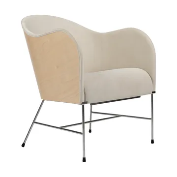 El Novillero Sessel - Leder Nubuck 501-matt verchromtes Gestell - Källemo