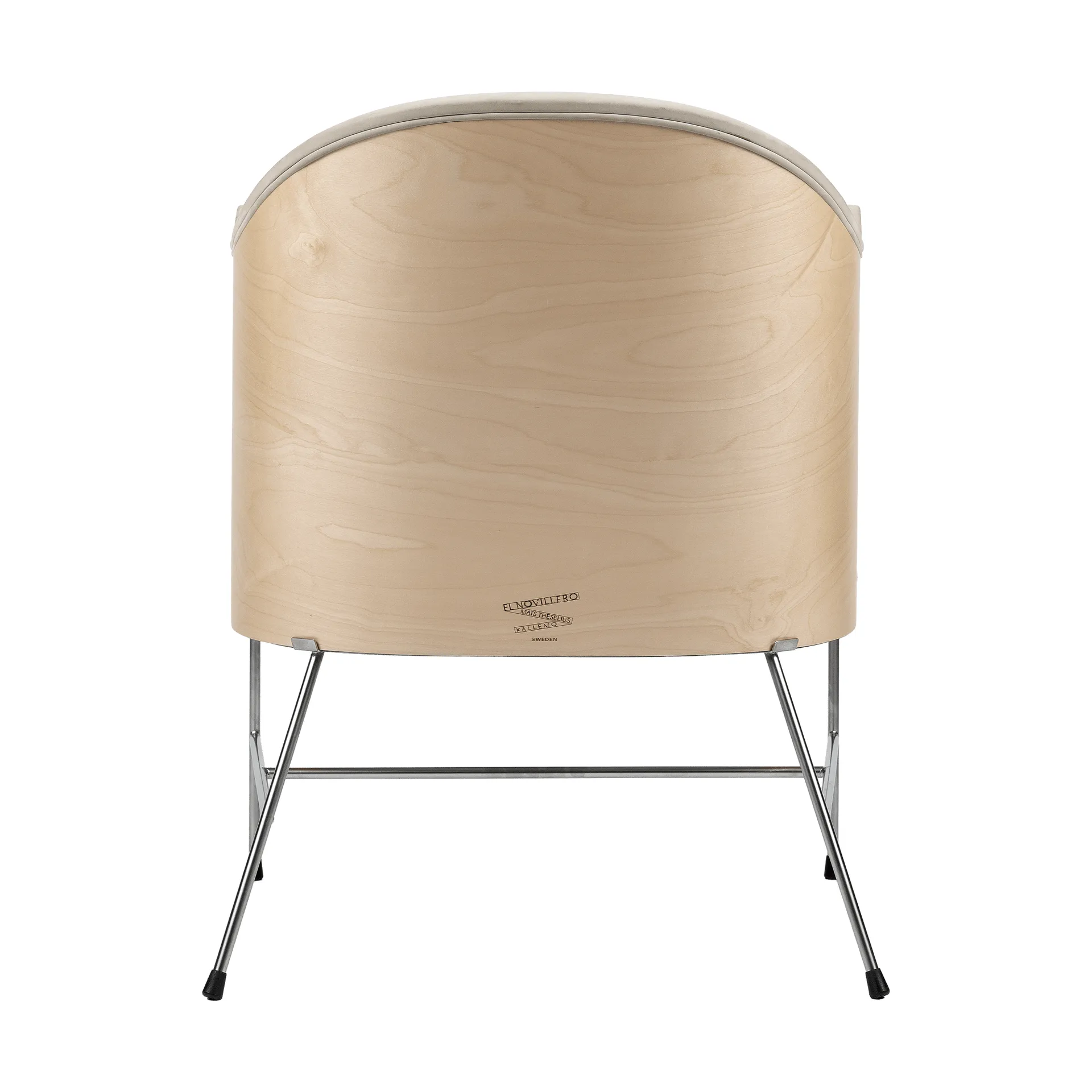 El Novillero Sessel, Leder Nubuck 501-matt verchromtes Gestell Källemo