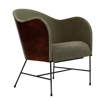 El Novillero Sessel - Leder Nubuck 512-schwarzes Gestell - Källemo