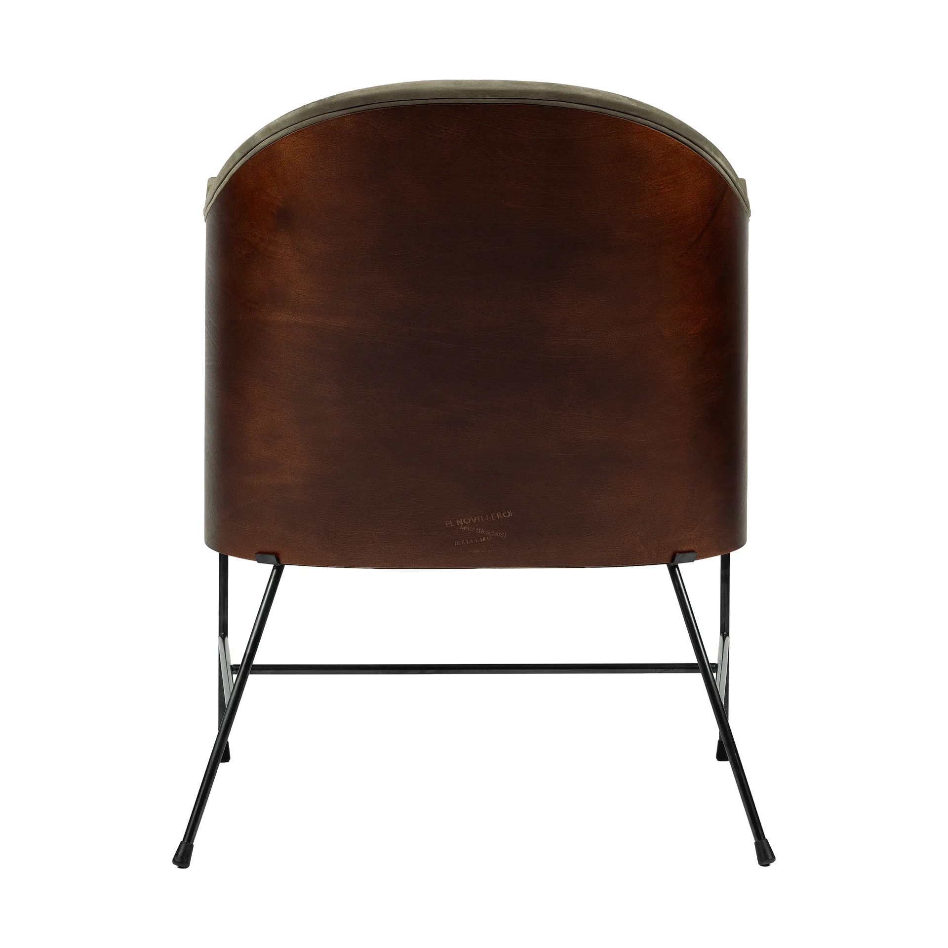 El Novillero Sessel, Leder Nubuck 512-schwarzes Gestell Källemo