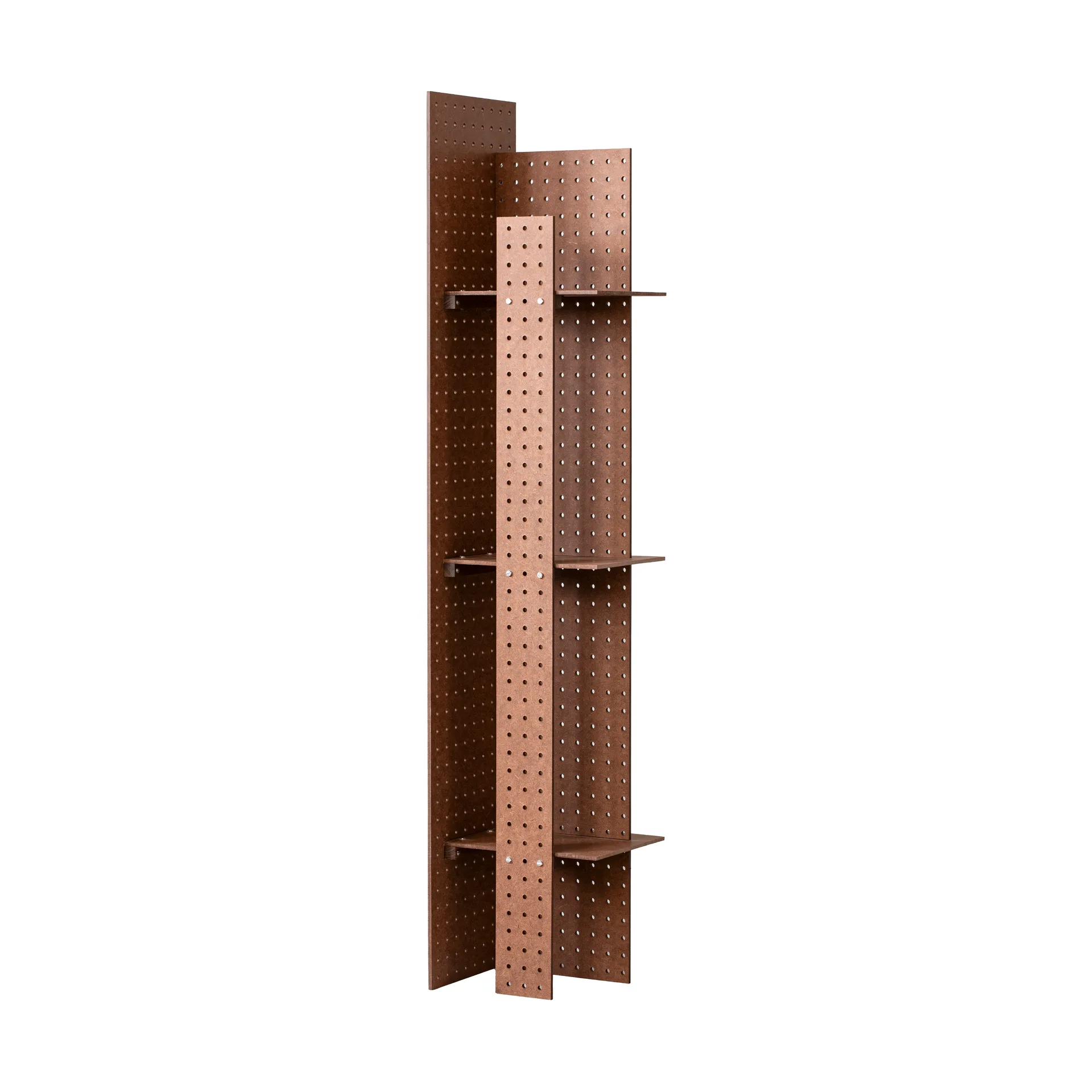 FF02 The Perforated Furniture Wandregal, Hartfaserplatte-Walnuss, 28x24x128 cm Källemo FF02 The Perforated Furniture Wandregal, Hartfaserplatte-Walnuss, 28x24x128 cm Källemo