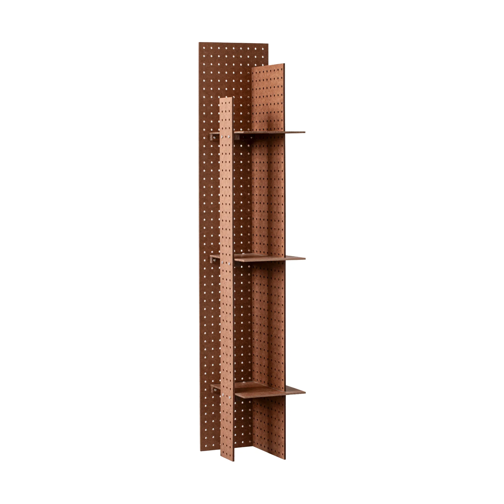 FF02 The Perforated Furniture Wandregal, Hartfaserplatte-Walnuss, 28x24x128 cm Källemo FF02 The Perforated Furniture Wandregal, Hartfaserplatte-Walnuss, 28x24x128 cm Källemo