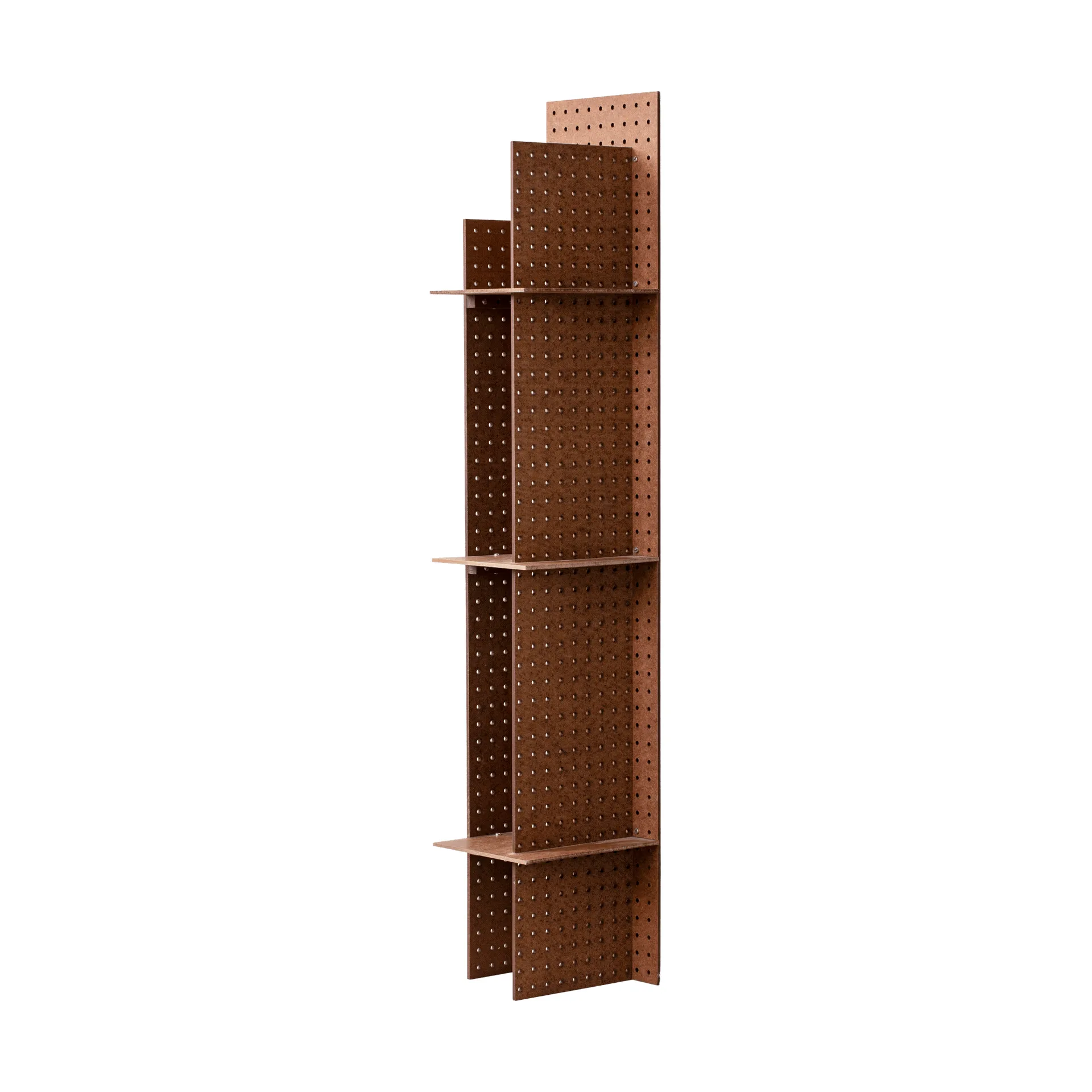 FF02 The Perforated Furniture Wandregal, Hartfaserplatte-Walnuss, 28x24x128 cm Källemo FF02 The Perforated Furniture Wandregal, Hartfaserplatte-Walnuss, 28x24x128 cm Källemo