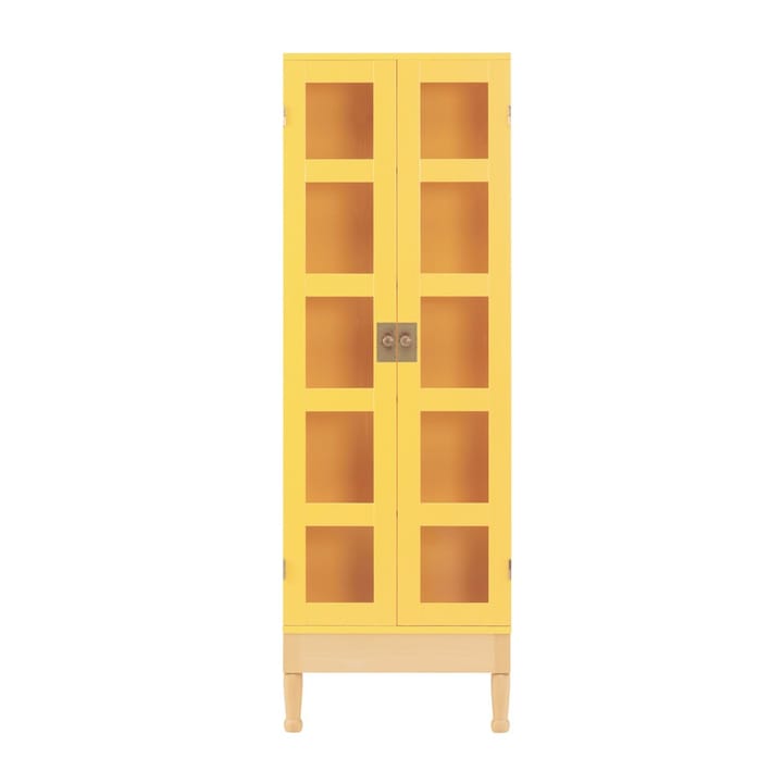 National Geographic Bücherschrank - Gelbe Buchsockel-Messing - Källemo