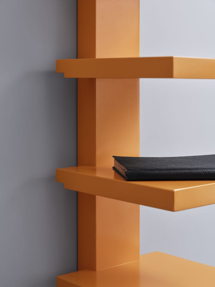 Pilaster Wandregal, Sanddorn hochglanz Källemo