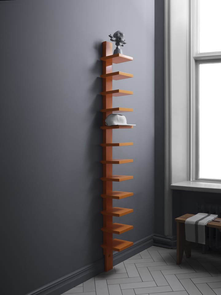 Pilaster Wandregal, Sanddorn hochglanz Källemo