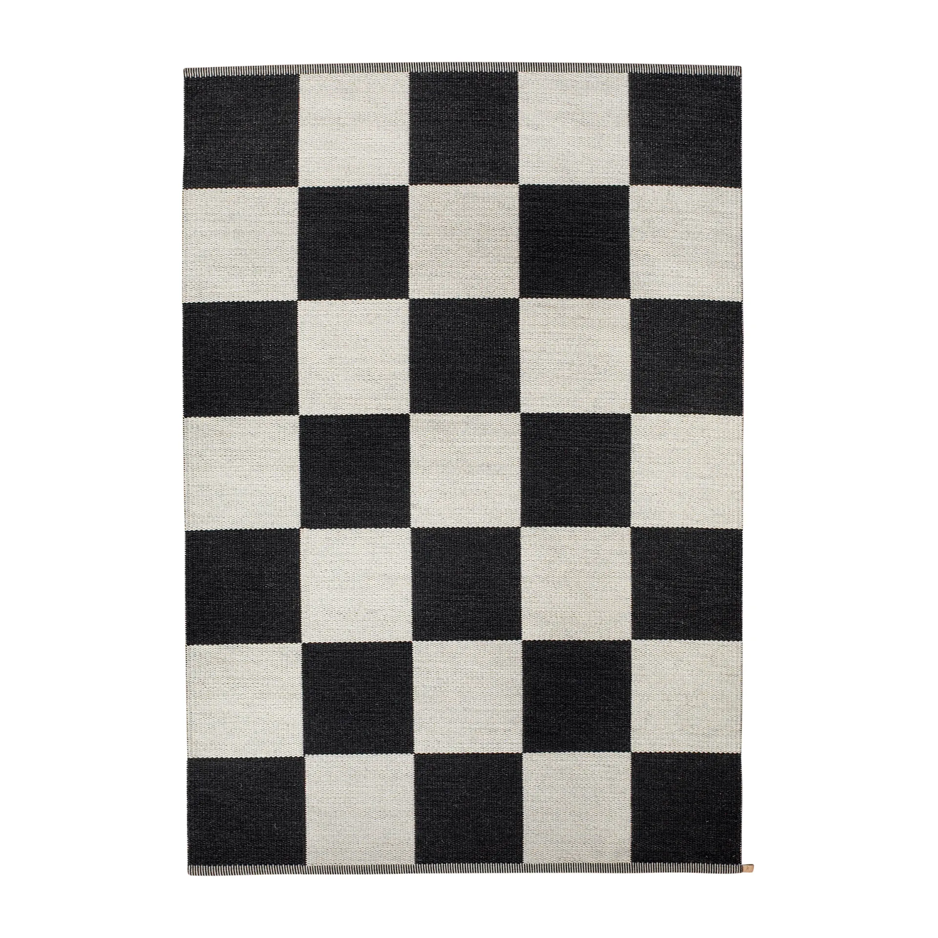Checkerboard Icon Teppich 200x300 cm, Midnight black Kasthall