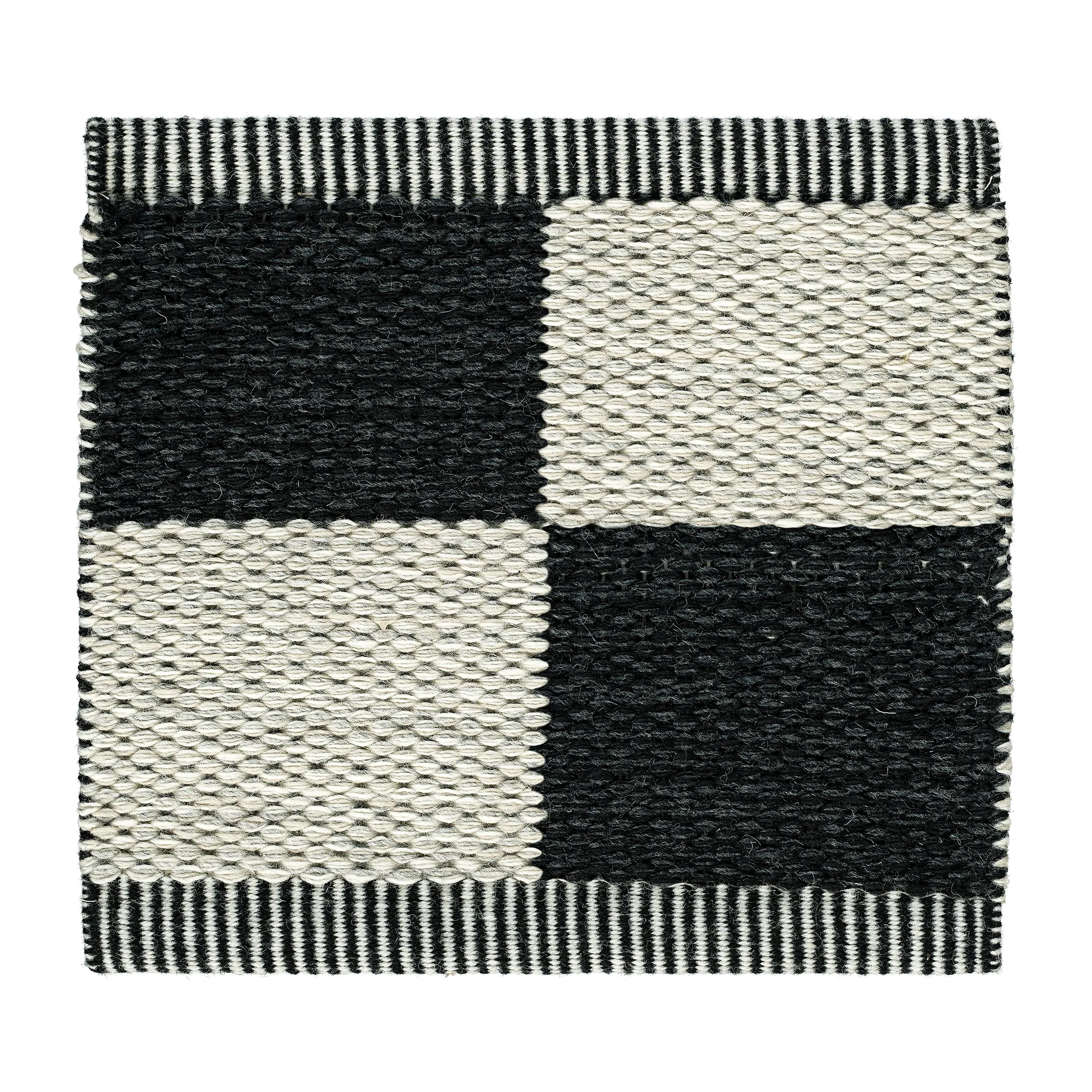 Checkerboard Icon Teppich 200x300 cm, Midnight black Kasthall