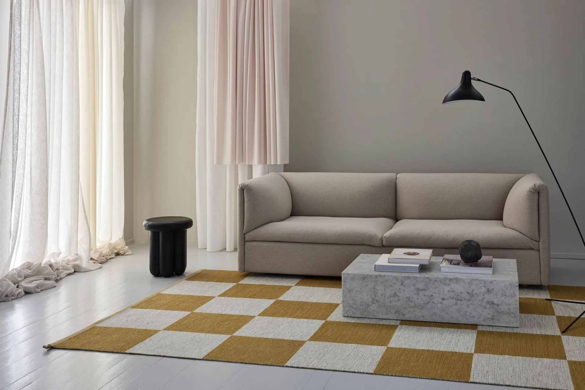 Checkerboard Icon Teppich, 450 Sunny day, 200x300 cm Kasthall