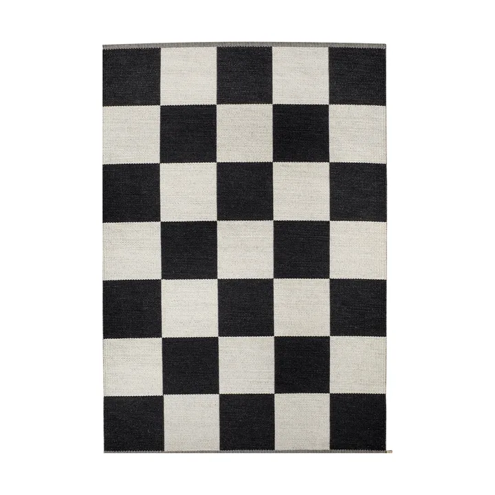 Checkerboard Icon Teppich - 554 Midnight black, 200x300 cm - Kasthall