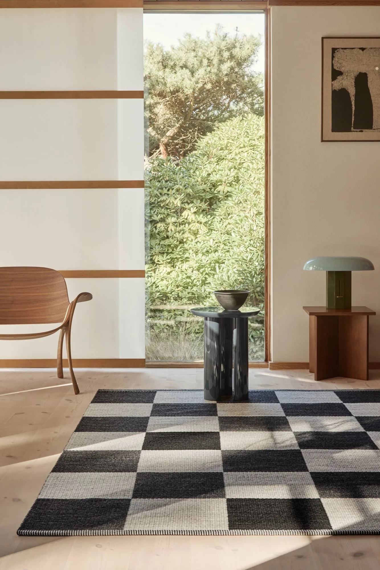 Checkerboard Icon Teppich, 554 Midnight black, 200x300 cm Kasthall