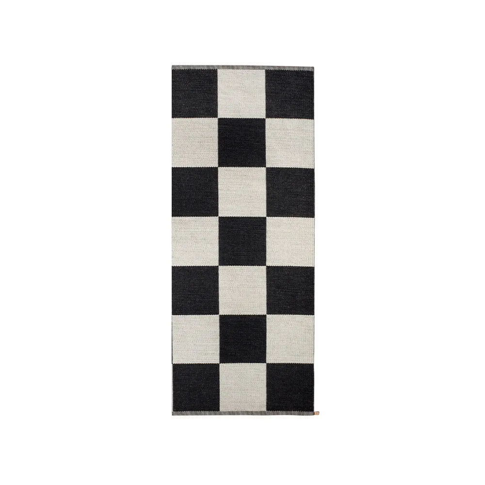 Kasthall Checkerboard Icon Teppich 85×200 cm Midnight black