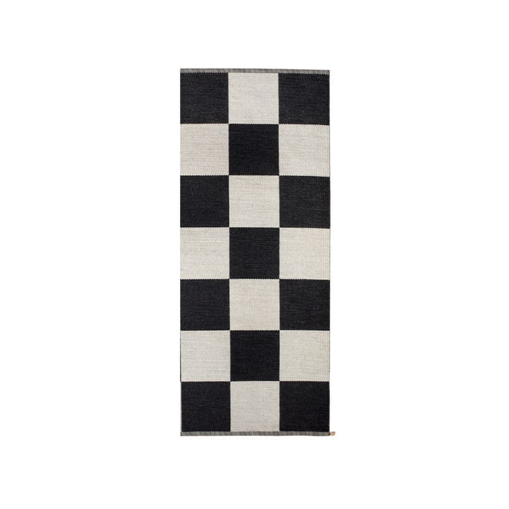 Checkerboard Icon Teppich 85x200 cm - Midnight black - Kasthall