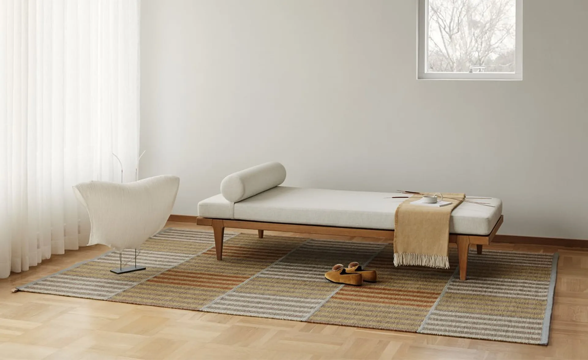 Karusell Wollteppich, Yellow, 280x300cm Kasthall