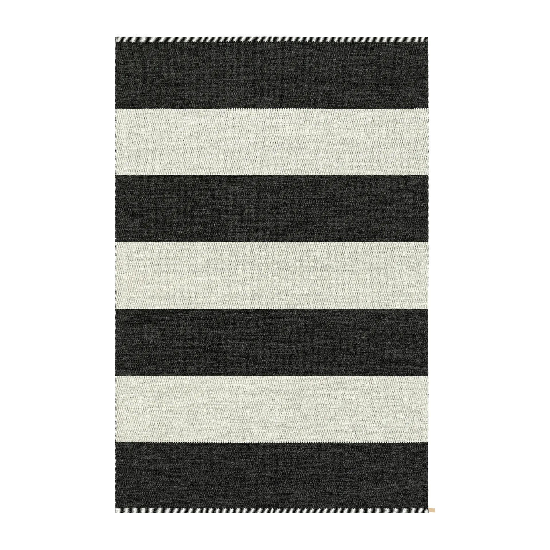 Wide Stripe Icon Teppich 160x240 cm, Midnight black Kasthall