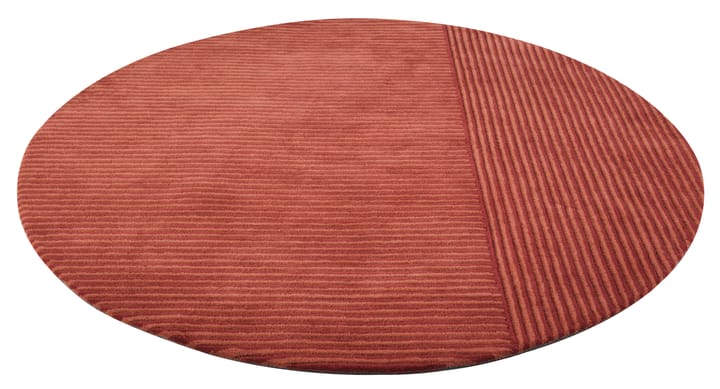 Dunes Straight Teppich rund, Dusty red, 220cm Kateha