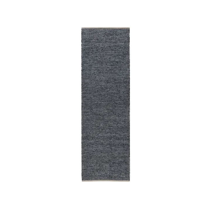 Essa Flurteppich - Black, 80x250 cm - Kateha