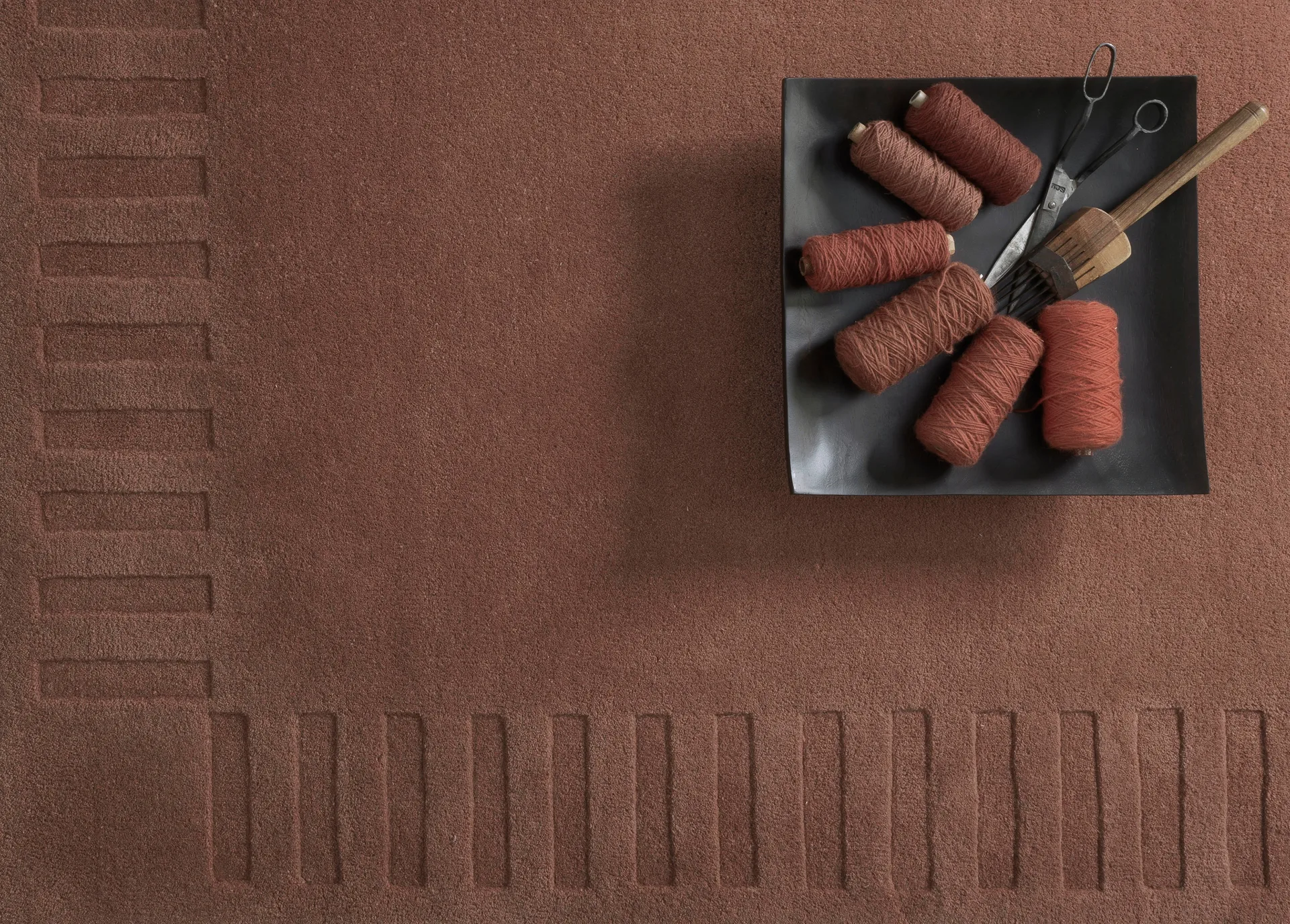 Lea Original Wollteppich, Rust-45, 200x300 cm Kateha