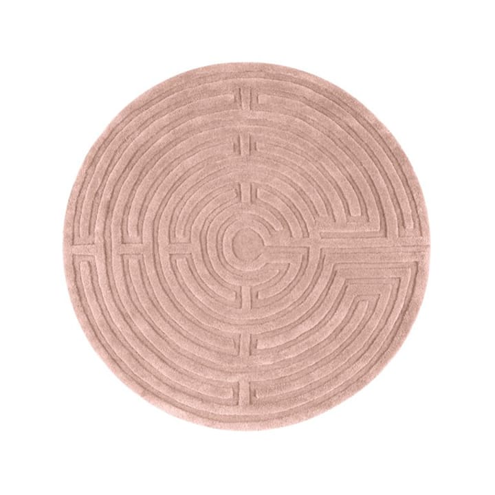 Minilabyrint runder Teppich - Rosa-40, 130 cm - Kateha