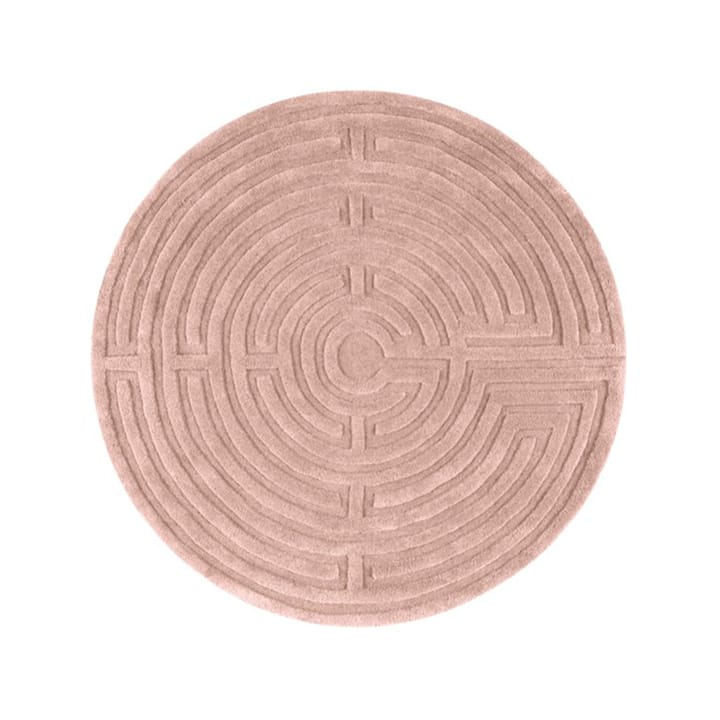 Minilabyrint runder Teppich - Rosa-40, 130 cm - Kateha
