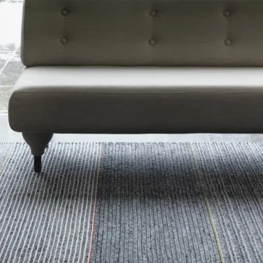 Tribulus One handgewebter Wollteppich, multi, Schwarz, weiß, rot, gelb 300 x 200 Kateha