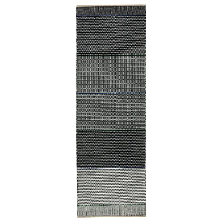 Tribulus One Wollteppich 80 x 250cm - Black/white/blue/green - Kateha