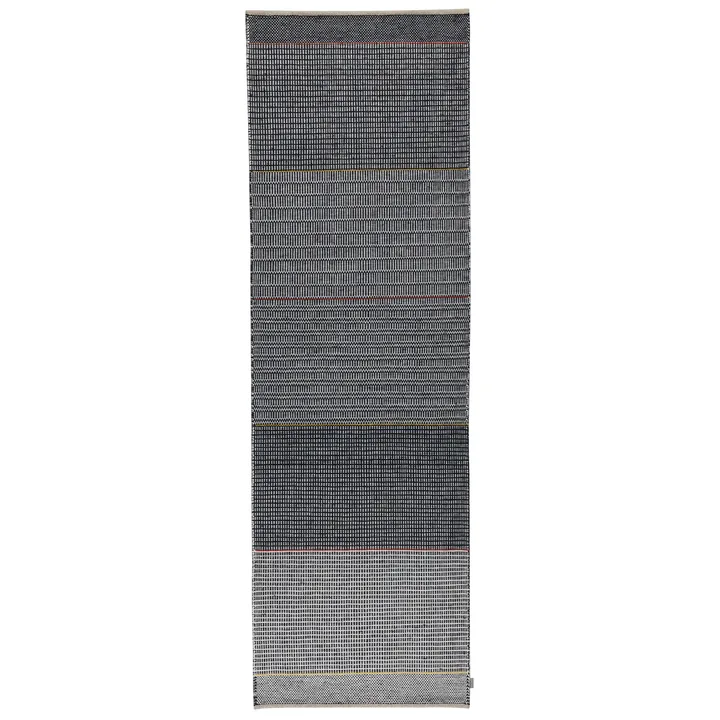 Tribulus One Wollteppich 80 x 250cm - Black/white/red/yellow - Kateha