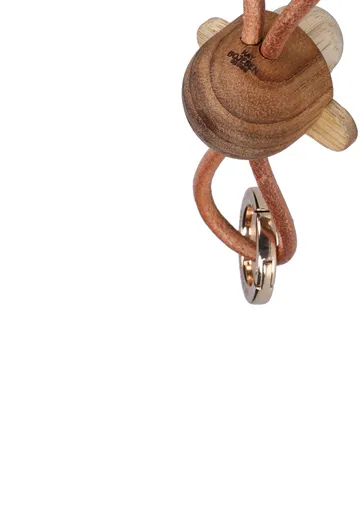 Kaj Bojesen Affe Schlüsselanhänger - Teak-Limbaholz, Naturleder - Kay Bojesen Denmark