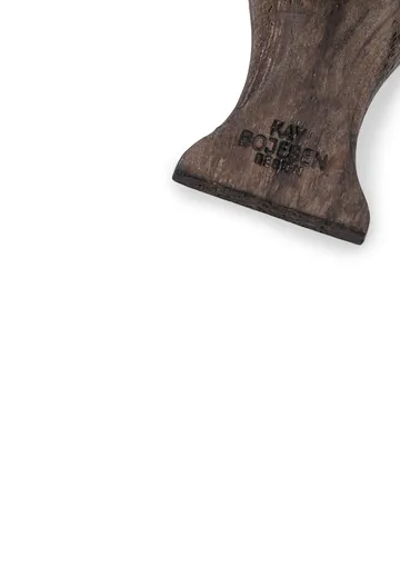 Kaj Bojesen Vogel Schlüsselanhänger - Geräucherte Eiche, schwarzes Leder - Kay Bojesen Denmark