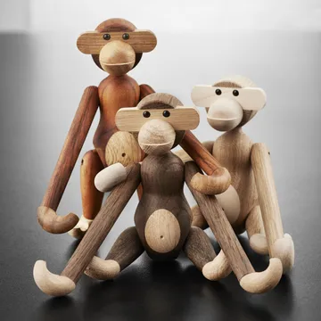 Kay Bojesen Affe klein 20cm - Eiche - Eiche geraucht, 20 cm - Kay Bojesen Denmark