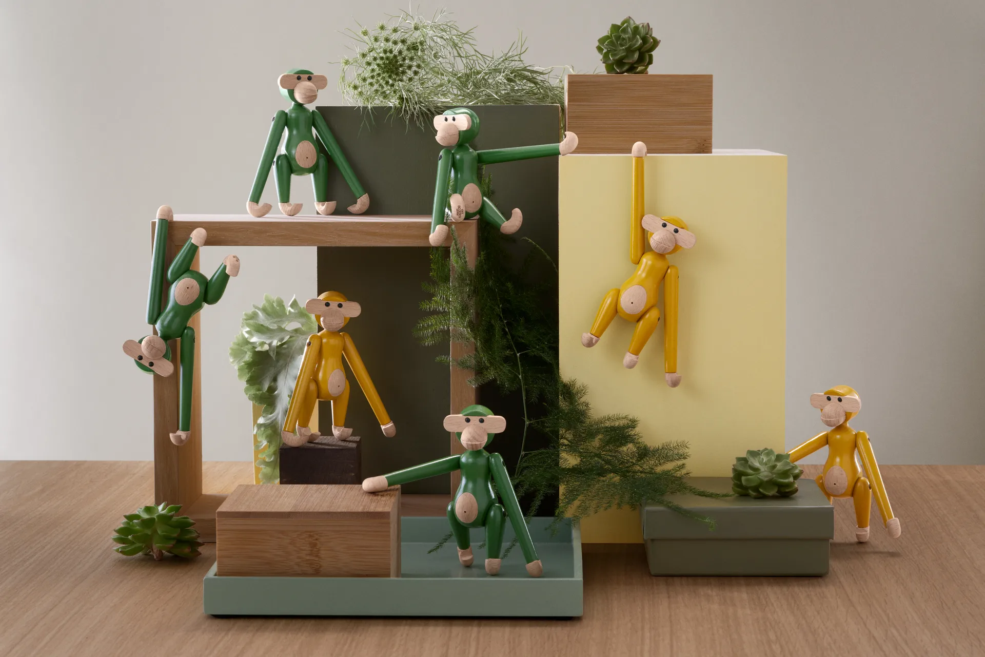 Kay Bojesen Affe Mini Vintage, Gelb Kay Bojesen Denmark