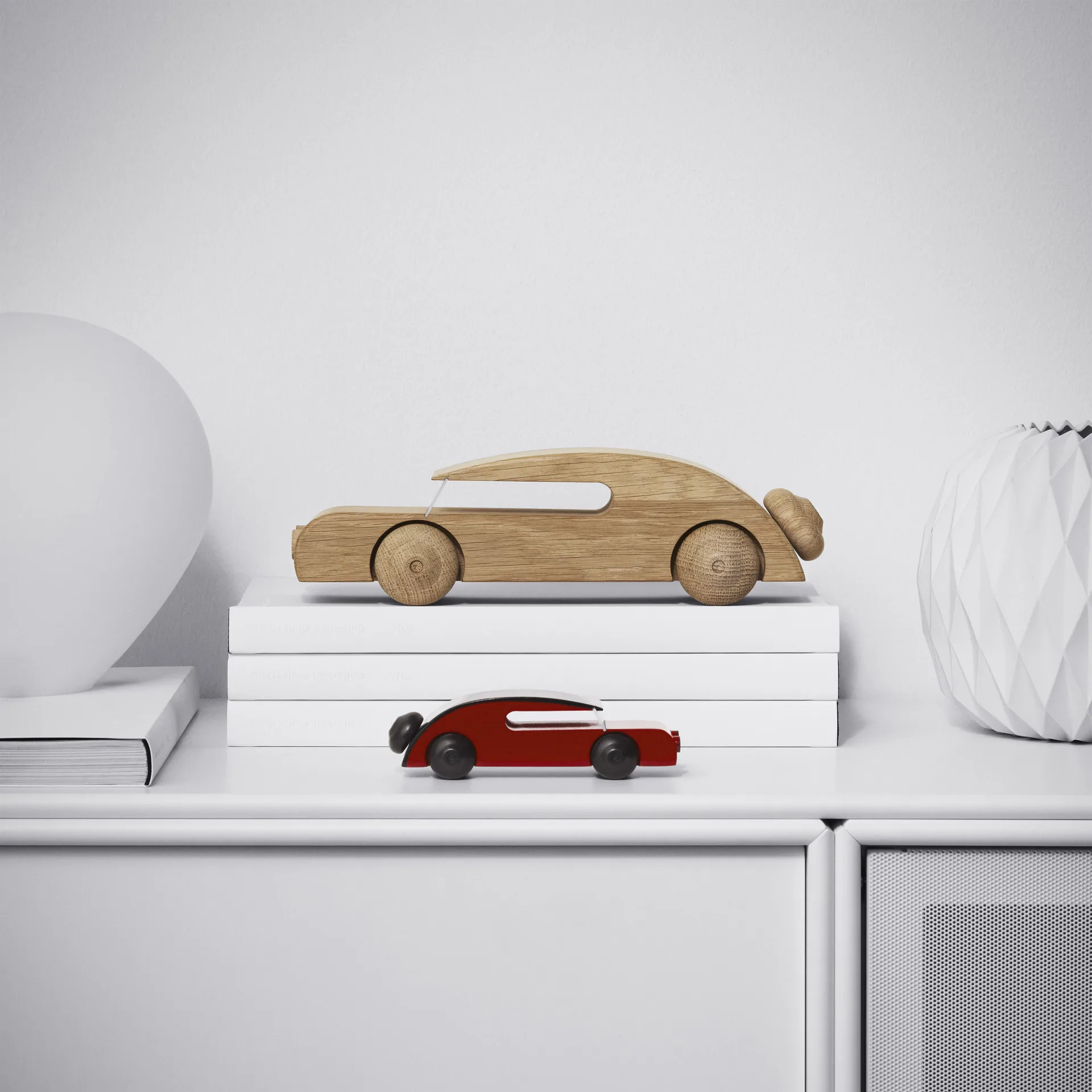Kay Bojesen Auto, Lackiert Buche, 13cm Kay Bojesen Denmark