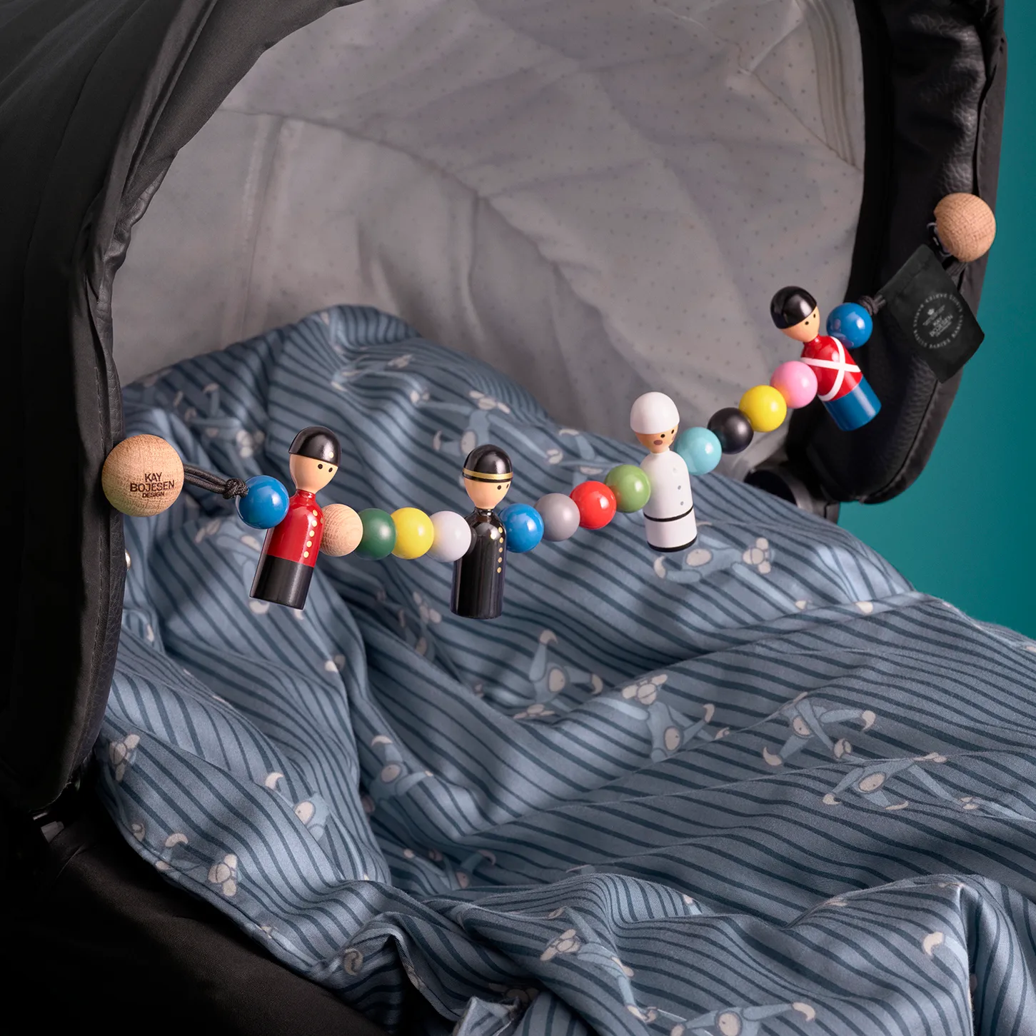 Kay Bojesen Bettwäsche Affe 70 x 100cm, Blau Kay Bojesen Denmark