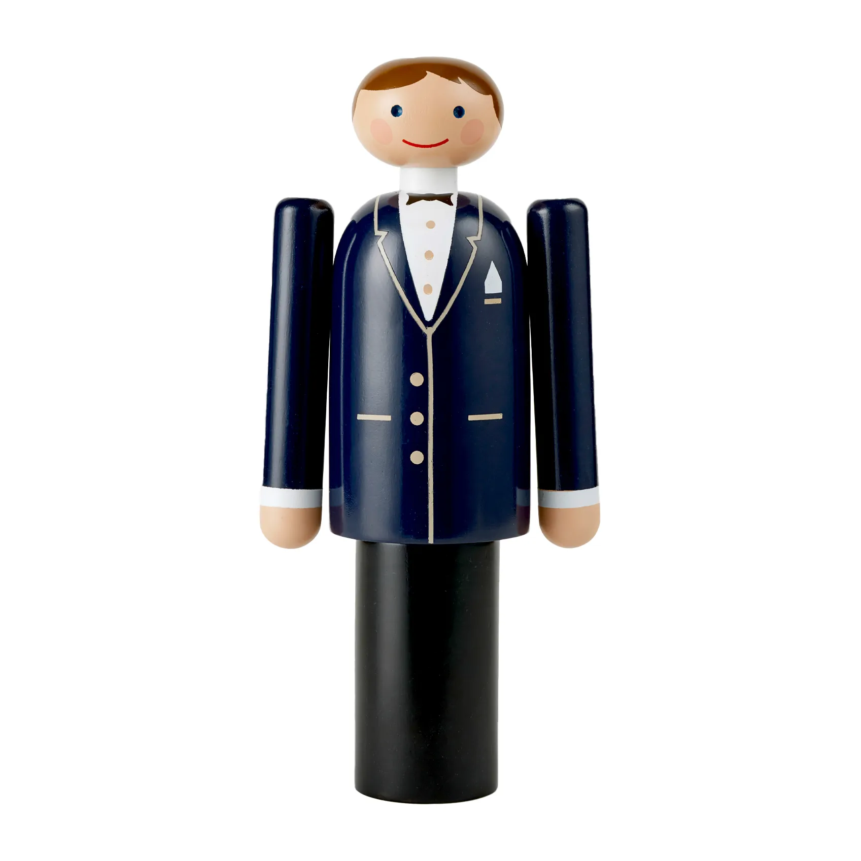 Kay Bojesen Bräutigam, Blau-Schwarz-Weiß, 18cm Kay Bojesen Denmark