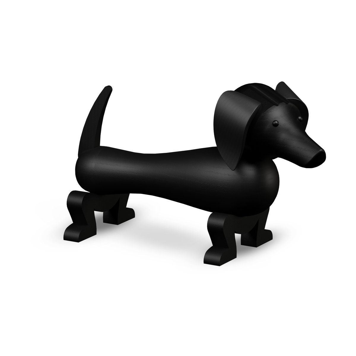 Kay Bojesen Denmark Kay Bojesen Hund 18,5cm Dunkel gebeizte Eiche