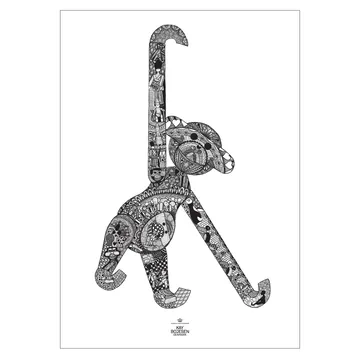 Kay Bojesen Poster Affe - 50 x 70cm - Kay Bojesen Denmark