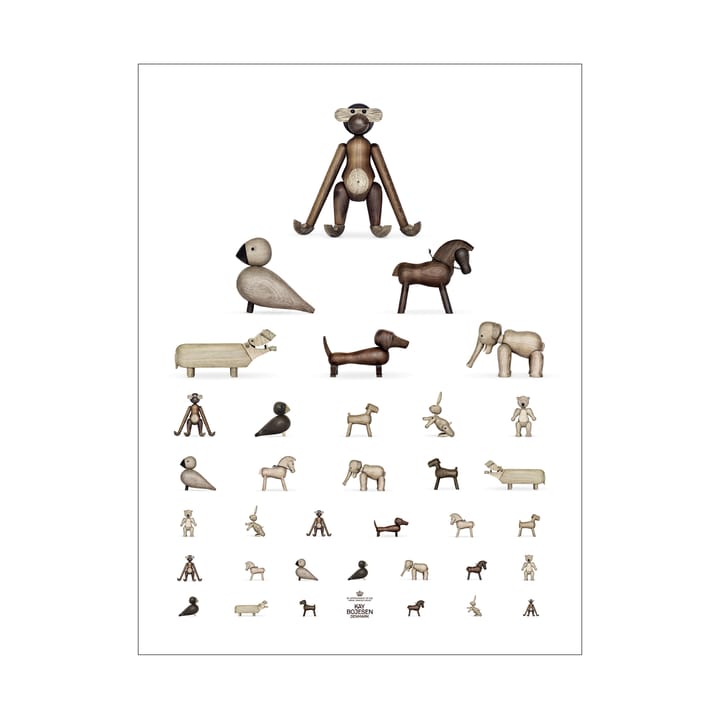 Kay Bojesen Poster Tier, 30 x 40cm Kay Bojesen Denmark