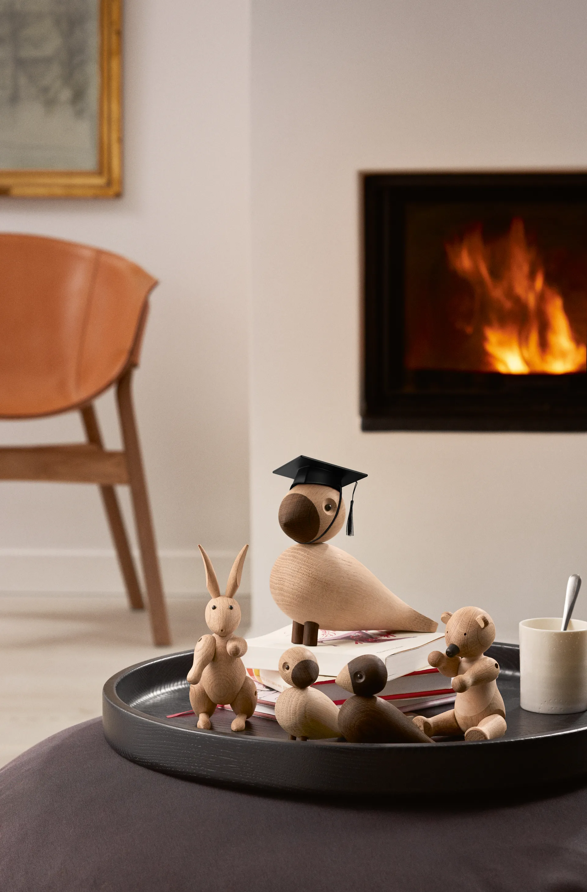 Kay Bojesen Studentenmütze für Affe klein, Schwarz Kay Bojesen Denmark