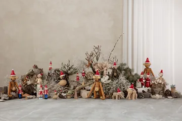 Kleiner Affe mit Weihnachtsmannmütze - Kay Bojesen Denmark