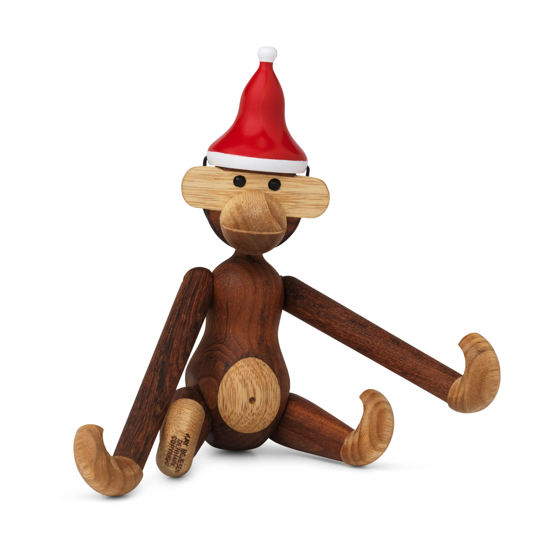 Kleiner Affe mit Weihnachtsmannmütze Kay Bojesen Denmark