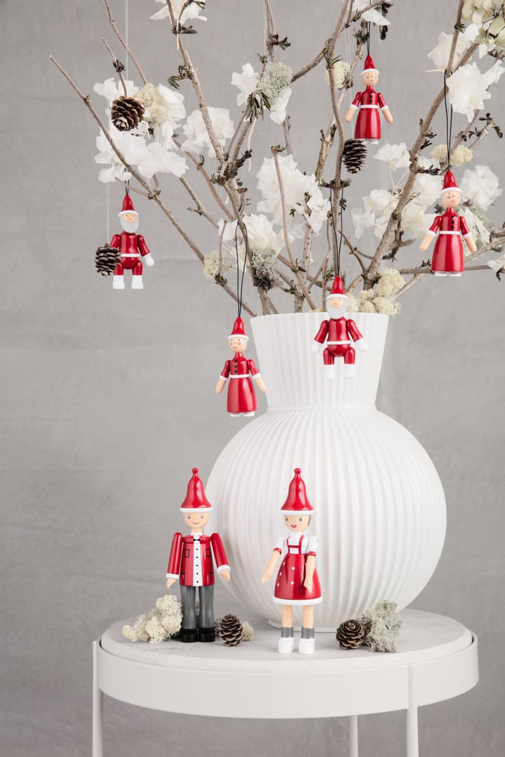 Weihnachtsmann und Weihnachtsfrau 10 cm, Rot Kay Bojesen Denmark