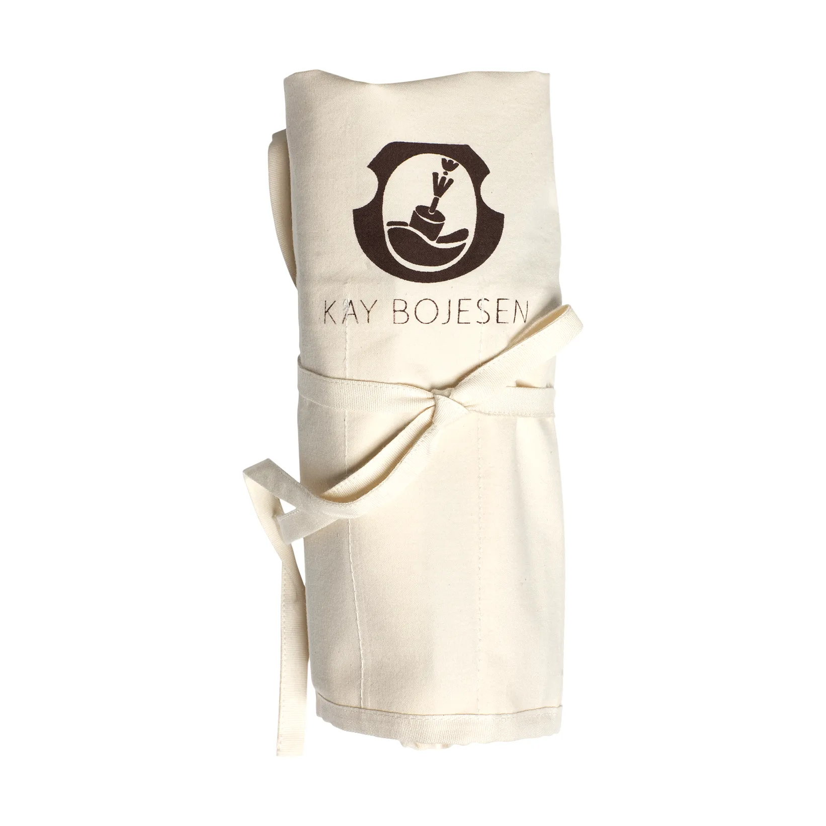 Grand Prix Besteckrolle 16 Fächer, White canvas Kay Bojesen