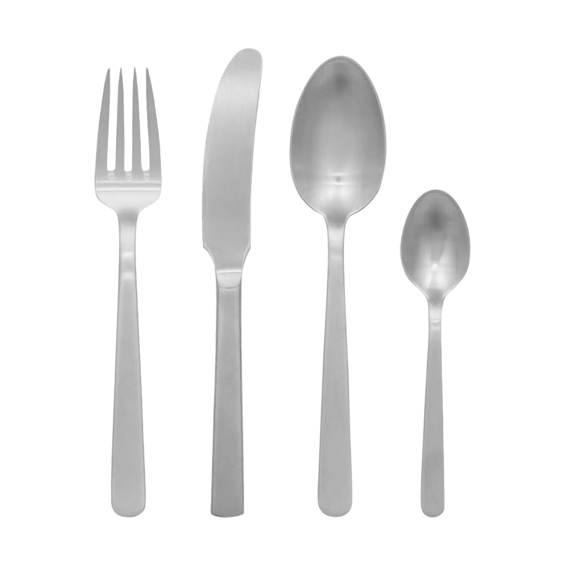 Grand Prix Besteckset 24 Teile, Matte steel Kay Bojesen
