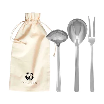 Grand Prix Servierset 3 Teile - Polished steel - Kay Bojesen