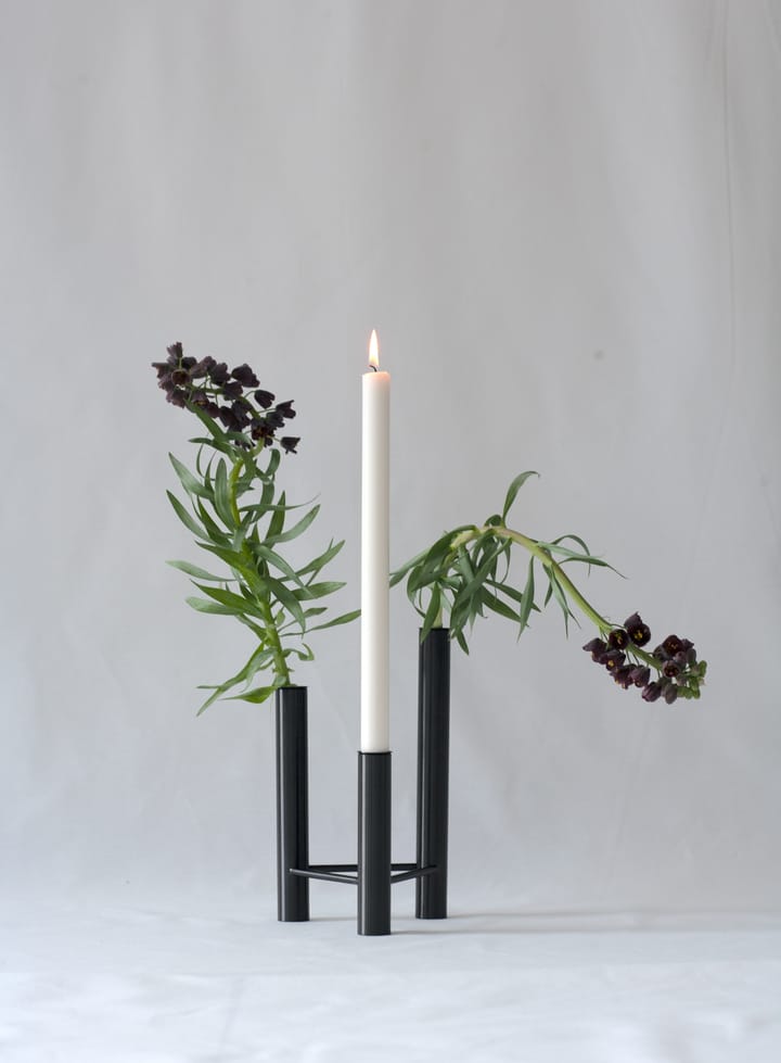 VISTA Vase und Kerzenhalter - Black - Kay Bojesen