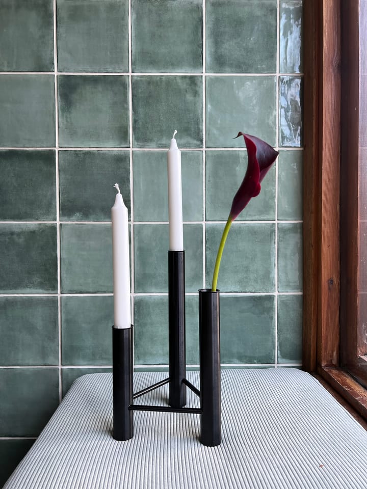 VISTA Vase und Kerzenhalter - Black - Kay Bojesen