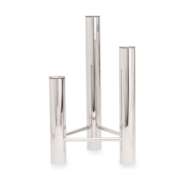 VISTA Vase und Kerzenhalter - Polished steel - Kay Bojesen